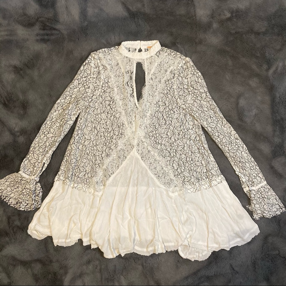 Free People Tell Tale Lace Tunic